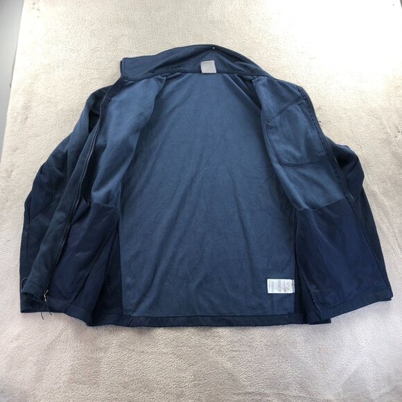 Columbia Interchange Men's Fleece Jacket Large Athletic Full Zip Stand Collar Bl - Picture 13 of 16
